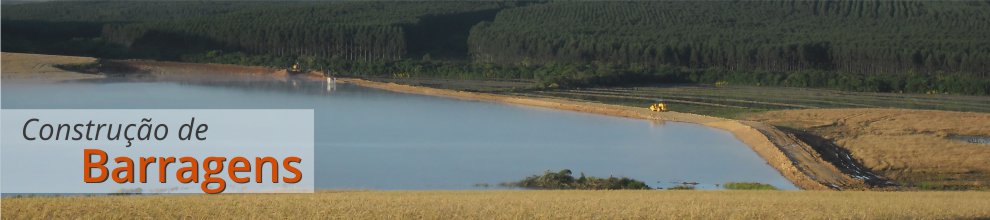 Contrução de barragens para pivo de irrigação